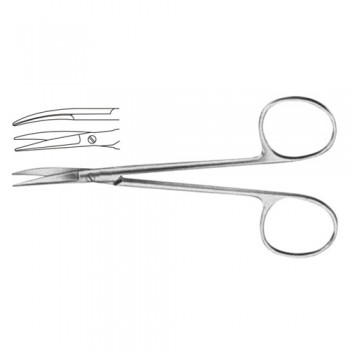 Cottle Bulldog Scissor Curved Stainless Steel, 11.5 cm - 4 1/2"